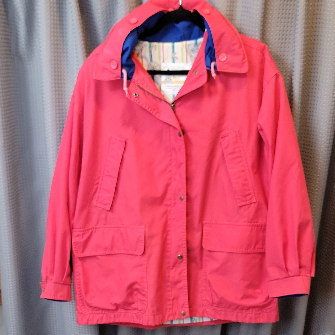 Vintage 70's 80's London Fog Nautical Liner Jacket With Hood Size L